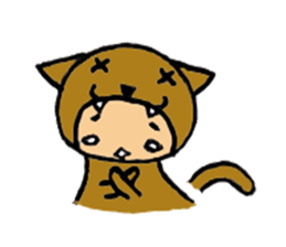 brown baby cat sticker #6139863