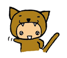 brown baby cat sticker #6139870