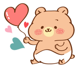 Cute baby bear Cha Cha sticker #6139914