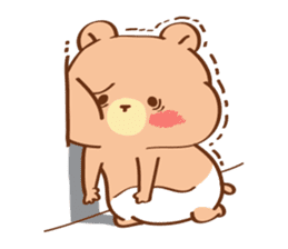 Cute baby bear Cha Cha sticker #6139916