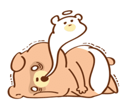 Cute baby bear Cha Cha sticker #6139918