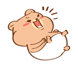 Cute baby bear Cha Cha sticker #6139927
