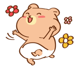 Cute baby bear Cha Cha sticker #6139928
