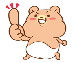 Cute baby bear Cha Cha sticker #6139935