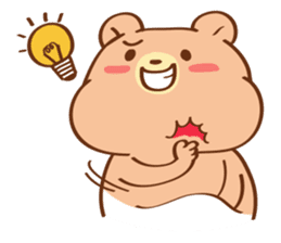 Cute baby bear Cha Cha sticker #6139938
