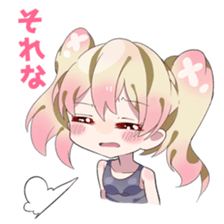 Cute girl`s stickers sticker #6139970