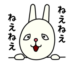 unpleasant rabbit sticker #6140512