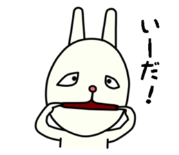 unpleasant rabbit sticker #6140513