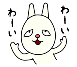 unpleasant rabbit sticker #6140516