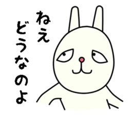 unpleasant rabbit sticker #6140518