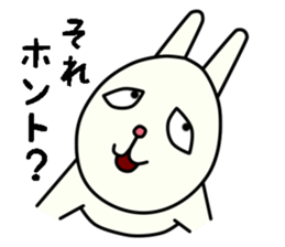 unpleasant rabbit sticker #6140521