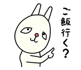 unpleasant rabbit sticker #6140522