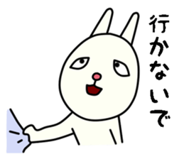 unpleasant rabbit sticker #6140523