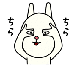 unpleasant rabbit sticker #6140525