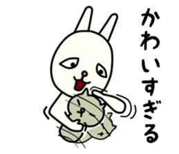 unpleasant rabbit sticker #6140528