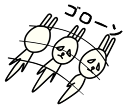 unpleasant rabbit sticker #6140529