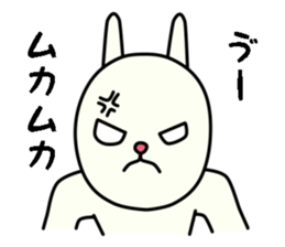 unpleasant rabbit sticker #6140531