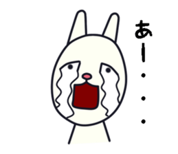 unpleasant rabbit sticker #6140532