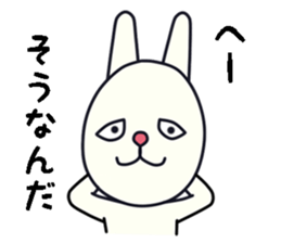 unpleasant rabbit sticker #6140533