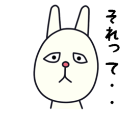 unpleasant rabbit sticker #6140537