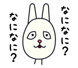 unpleasant rabbit sticker #6140540