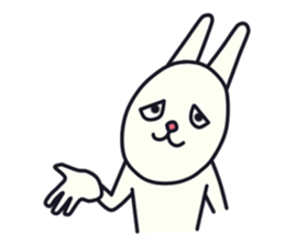 unpleasant rabbit sticker #6140542