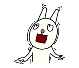 unpleasant rabbit sticker #6140543