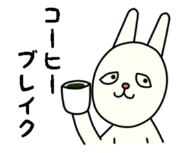 unpleasant rabbit sticker #6140544