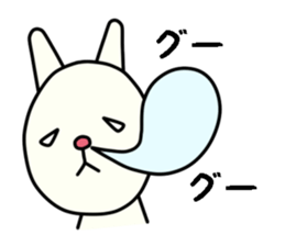 unpleasant rabbit sticker #6140545