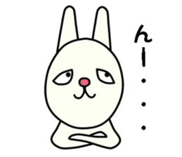 unpleasant rabbit sticker #6140546