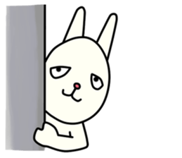 unpleasant rabbit sticker #6140549