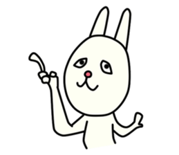 unpleasant rabbit sticker #6140551