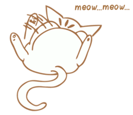 The little cat. sticker #6140945