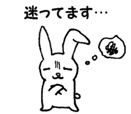 Polite rabbit sticker1 sticker #6141494