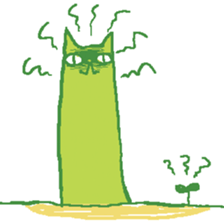 Plants cat sticker #6141664