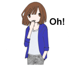 WorkingGirl in English sticker #6141914