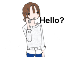 WorkingGirl in English sticker #6141918