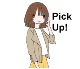 WorkingGirl in English sticker #6141919