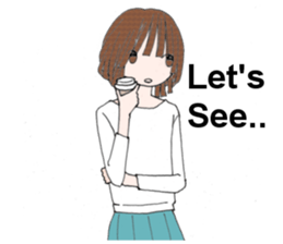 WorkingGirl in English sticker #6141924