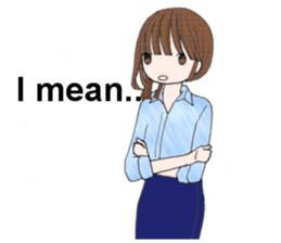 WorkingGirl in English sticker #6141927