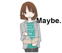 WorkingGirl in English sticker #6141934