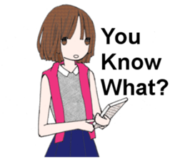 WorkingGirl in English sticker #6141943