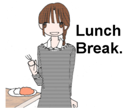 WorkingGirl in English sticker #6141945