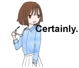 WorkingGirl in English sticker #6141951