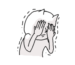 expressionless NEKO 3 sticker #6143023