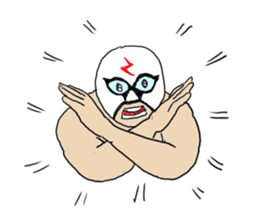 Masked wrestler sticker #6143154