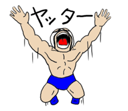 Masked wrestler sticker #6143166