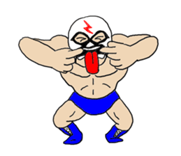 Masked wrestler sticker #6143187