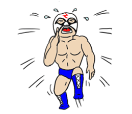 Masked wrestler sticker #6143190