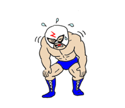 Masked wrestler sticker #6143191